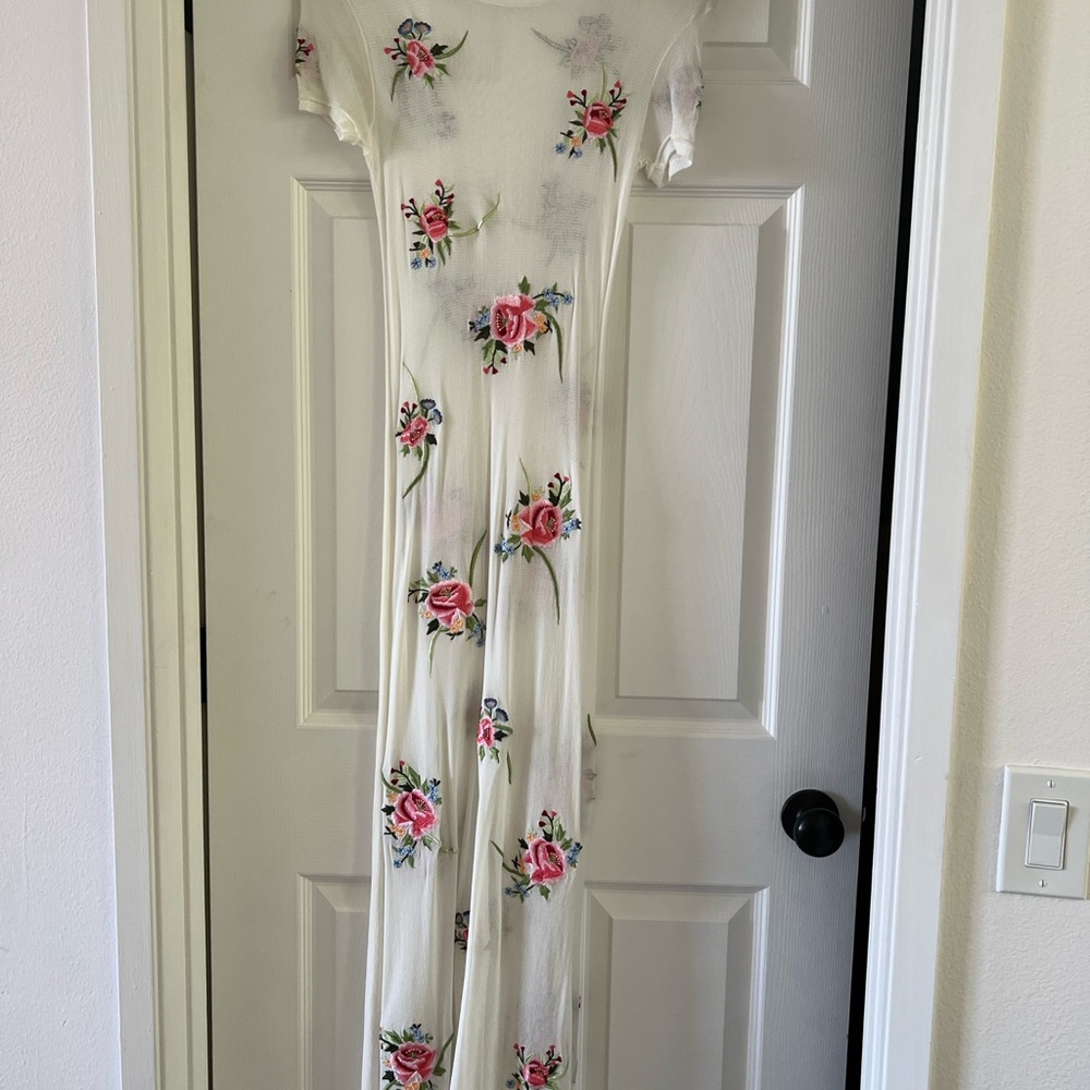 RARE Vintage 90s Vivienne Tam Sheer Mesh Dress